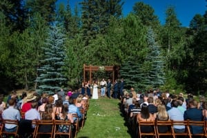 Photo of an Estes Park Wedding in the Summertime.
